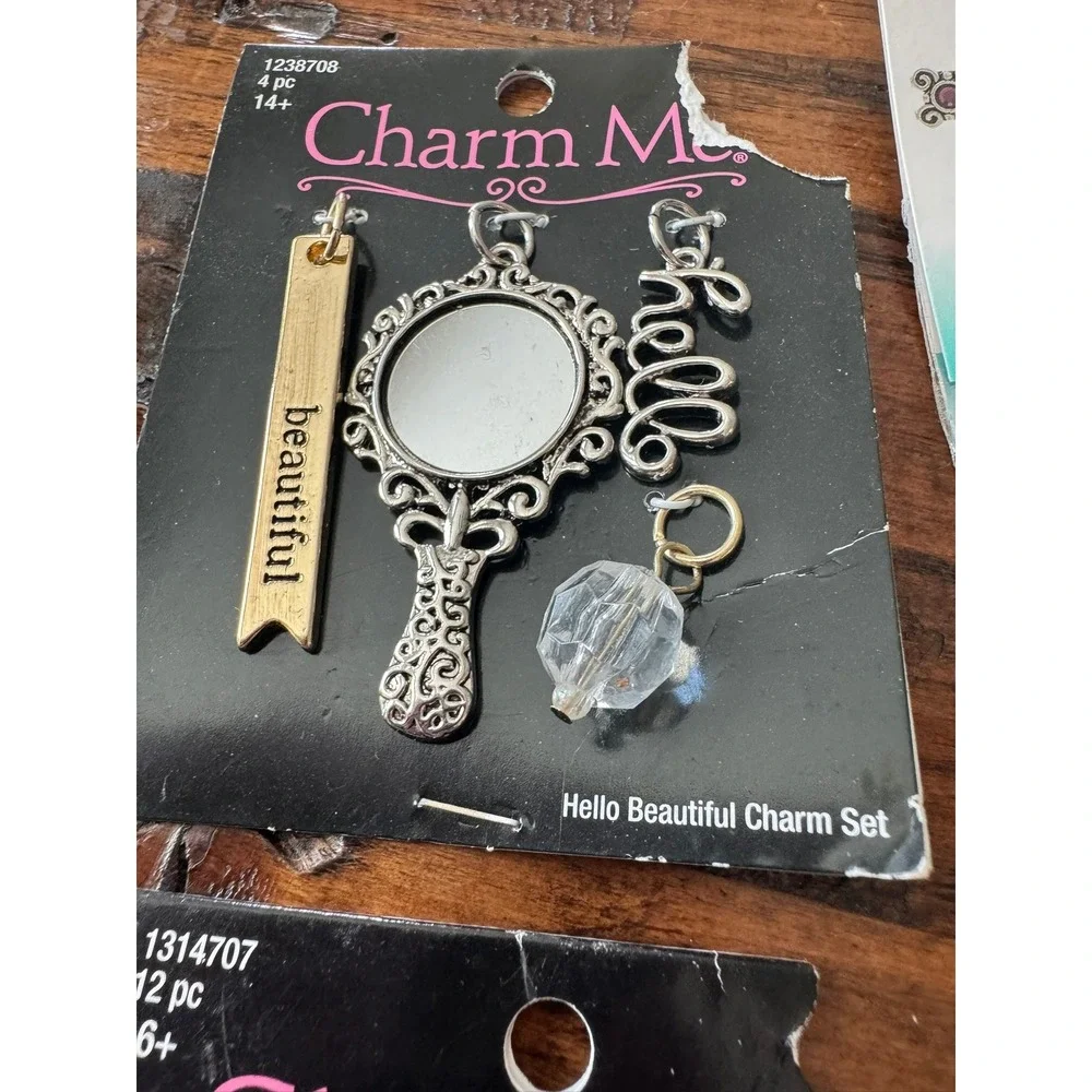 Charm Me‎ Swarovski Crystal Jewelry Making Charms and Keychain Bundle Lot